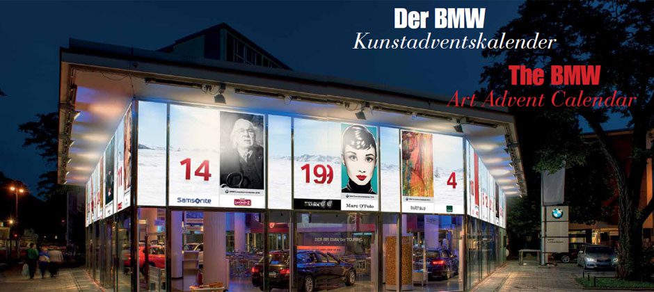 Kunst Adventskalender, BMW Lenbachplatz München