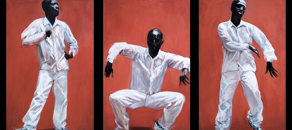 Triptychon "dancer/amado", Öl auf Leinwand, 2004