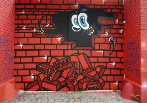 LawOne, Graffiti "Another Brick in the Wall"